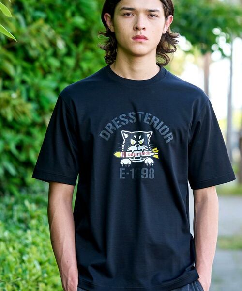 DRESSTERIOR / ドレステリア Tシャツ | 【接触冷感/抗菌防臭/消臭】ICE CLEAR COTTON ミサイルキャットTシャツ | 詳細3