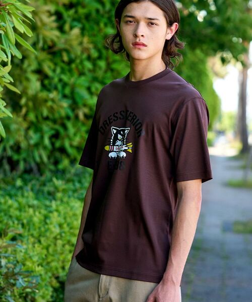DRESSTERIOR / ドレステリア Tシャツ | 【接触冷感/抗菌防臭/消臭】ICE CLEAR COTTON ミサイルキャットTシャツ | 詳細5