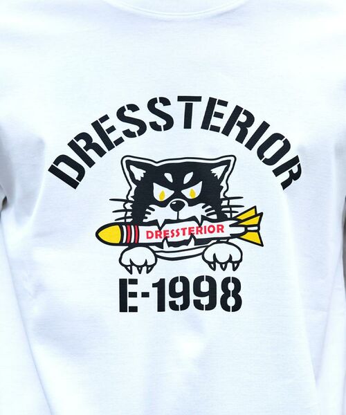 DRESSTERIOR / ドレステリア Tシャツ | 【接触冷感/抗菌防臭/消臭】ICE CLEAR COTTON ミサイルキャットTシャツ | 詳細8