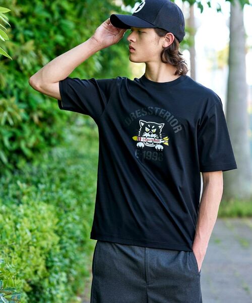 DRESSTERIOR / ドレステリア Tシャツ | 【接触冷感/抗菌防臭/消臭】ICE CLEAR COTTON ミサイルキャットTシャツ | 詳細9
