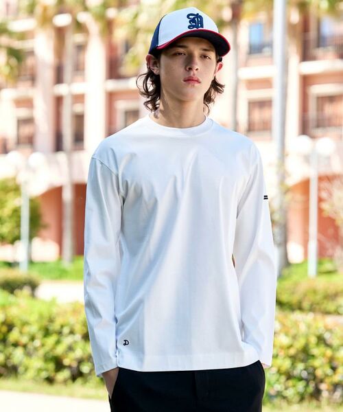 DRESSTERIOR / ドレステリア カットソー | 【接触冷感/抗菌防臭/消臭】ICE CLEAR COTTON クルーネックロンT(ホワイト(001))