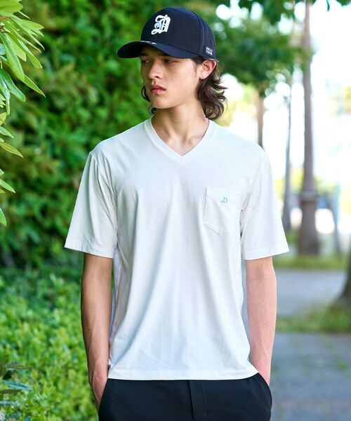 DRESSTERIOR / ドレステリア Tシャツ | VネックインナーTシャツ(ホワイト(001))