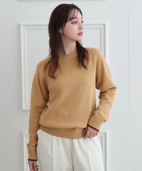 DRESSTERIOR / ドレステリア ニット・セーター | ウォッシャブルコットンカシミヤ混配色ニット（グレージュ(050)）