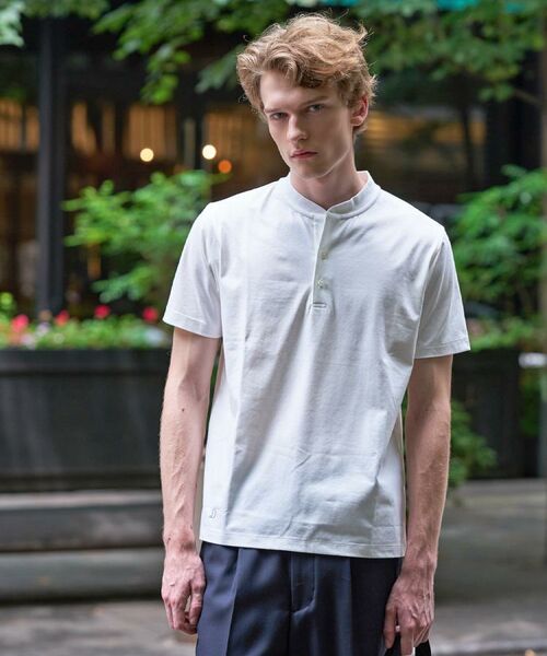 DRESSTERIOR / ドレステリア Tシャツ | 【触冷感機/抗菌防臭/UVカット】クールクリーンドライコットン ヘンリーネックカットソー | 詳細8