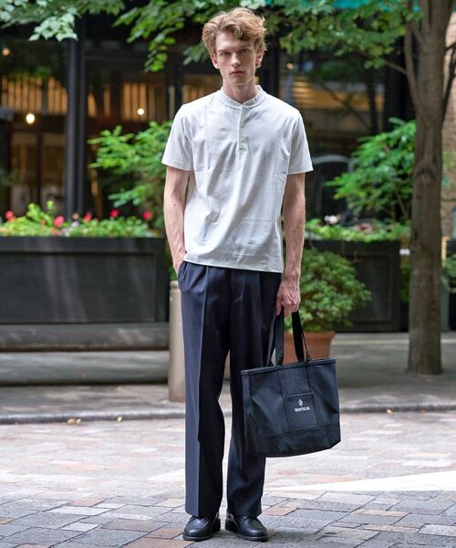 DRESSTERIOR / ドレステリア Tシャツ | 【触冷感機/抗菌防臭/UVカット】クールクリーンドライコットン ヘンリーネックカットソー | 詳細9
