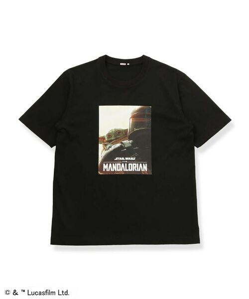 DRESSTERIOR / ドレステリア Tシャツ | 【接触冷感】STAR WARS マンダロリアン・アンド・グローグーT(ブラック(019))