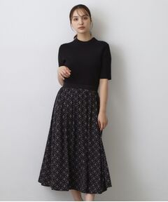 DRESSTERIOR / ドレステリア ロング・マキシ丈ワンピース | オーバーラップコンビワンピース