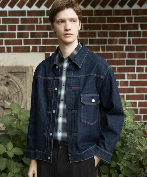 DRESSTERIOR / ドレステリア Gジャン・デニムジャケット | KAIHARA denim トラッカージャケット（ネイビー(094)）