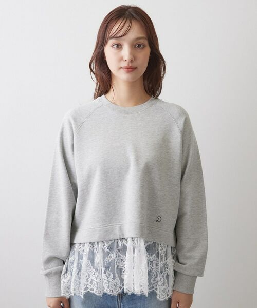 DRESSTERIOR / ドレステリア カットソー | レースドッキング裏毛プルオーバー | 詳細2
