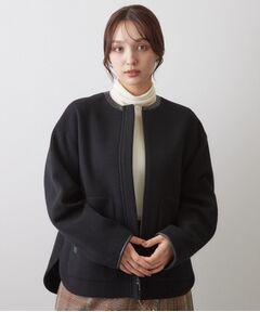 DRESSTERIOR / ドレステリア レザーブルゾン・ジャケット | Super140's レザーパイピングジャケット