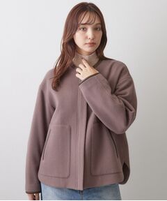 DRESSTERIOR / ドレステリア レザーブルゾン・ジャケット | Super140's レザーパイピングジャケット