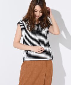 Droite lautreamont / ドロワットロートレアモン カットソー | ボーダーフレンチスリーブカットソー