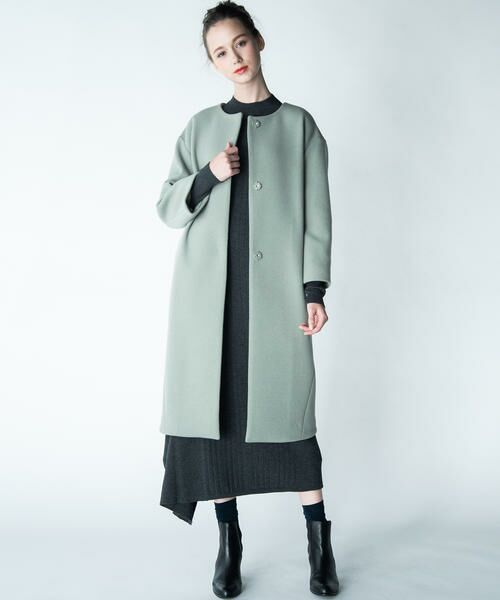 純正販売中 モンキ レディース コート アウター Monki recycled collared coat in bright green  コート、アウター