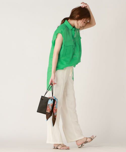 セール 洗濯機で洗える レーヨンリネンクロスバイオパンツ パンツ Droite Lautreamont ドロワットロートレアモン ファッション通販 タカシマヤファッションスクエア