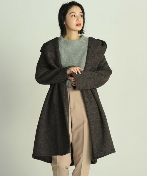 セール フード付き裏起毛コーディガン Web別注 アウター Droite Lautreamont ドロワットロートレアモン ファッション通販 タカシマヤファッションスクエア