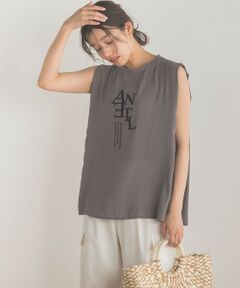 クレープジョーゼットロゴTシャツ≪洗濯機で洗える≫