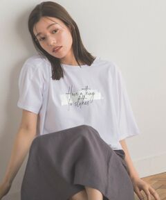 【WEB限定】箔プリントロゴTシャツ≪手洗い可能≫