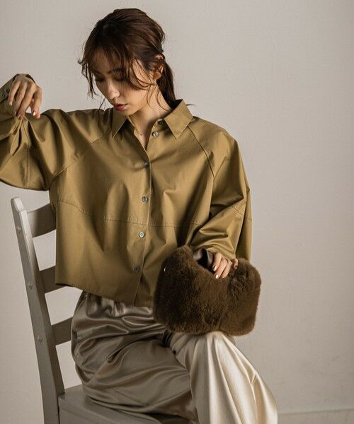 Droite lautreamont / ドロワットロートレアモン シャツ・ブラウス | 【カタログ掲載】エステネージュコクーンシャツ≪洗濯機で洗える≫ | 詳細11