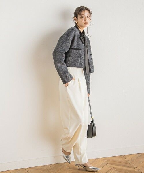 Droite lautreamont / ドロワットロートレアモン ニット・セーター | 【カタログ掲載】ストライプニットジャケット≪手洗い可能≫ | 詳細9