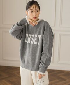 Droite lautreamont / ドロワットロートレアモン ニット・セーター | 【新色追加】ロゴジャガードニット≪手洗い可能≫