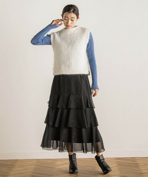 Droite lautreamont / ドロワットロートレアモン ミニ・ひざ丈スカート | オーガンジースカート≪洗濯機で洗える≫ | 詳細12