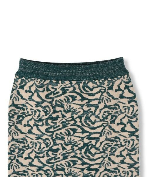 Droite lautreamont / ドロワットロートレアモン ミニ・ひざ丈スカート | 【WEB限定】ダマスク柄ニットスカート≪洗濯機で洗える≫ | 詳細4