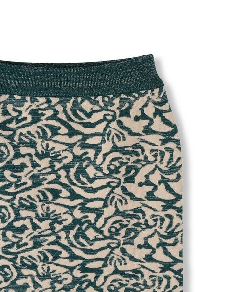 Droite lautreamont / ドロワットロートレアモン ミニ・ひざ丈スカート | 【WEB限定】ダマスク柄ニットスカート≪洗濯機で洗える≫ | 詳細5