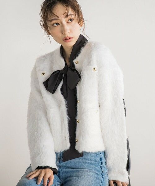 Droite lautreamont / ドロワットロートレアモン シャツ・ブラウス | ソフモ75dタフタボウタイブラウス≪洗濯機で洗える≫ | 詳細24