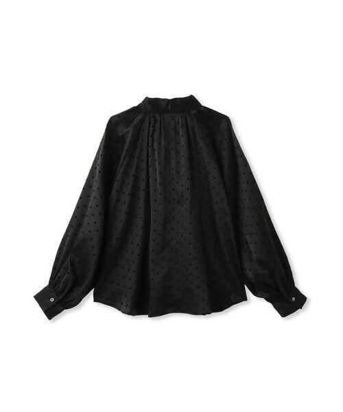Droite lautreamont / ドロワットロートレアモン シャツ・ブラウス | フロッキードットスタンドネックブラウス≪手洗い可能≫ | 詳細20