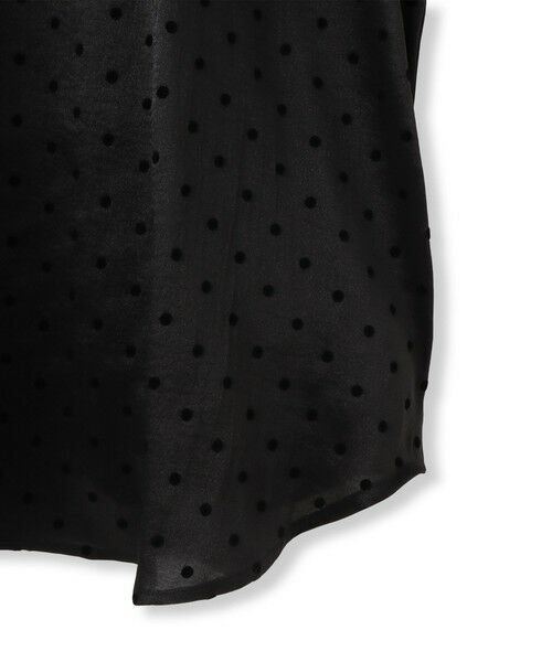 Droite lautreamont / ドロワットロートレアモン シャツ・ブラウス | フロッキードットスタンドネックブラウス≪手洗い可能≫ | 詳細26