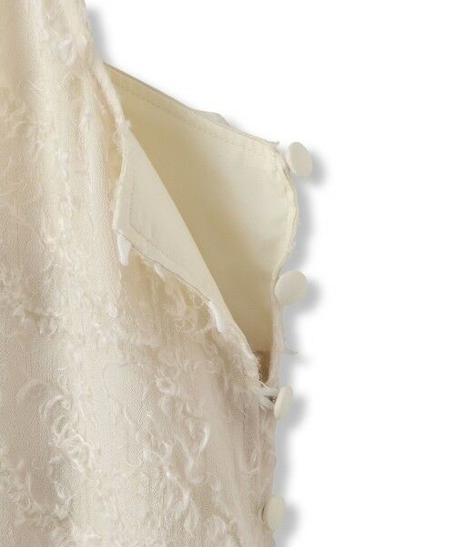 Droite lautreamont / ドロワットロートレアモン ロング・マキシ丈ワンピース | ハウンドトゥースカットジャガードワンピース≪洗濯機で洗える≫ | 詳細11