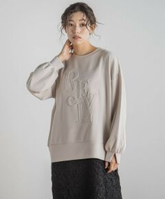 Droite lautreamont / ドロワットロートレアモン カットソー | 【WEB限定】エンボスロゴプルオーバー≪洗濯機で洗える≫