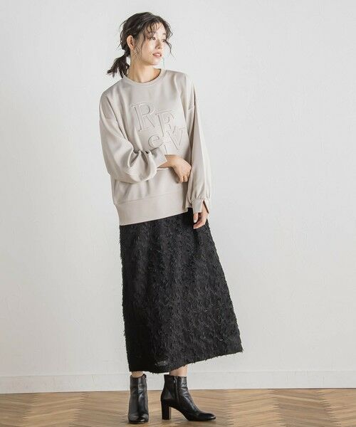 Droite lautreamont / ドロワットロートレアモン カットソー | 【WEB限定】エンボスロゴプルオーバー≪洗濯機で洗える≫ | 詳細3