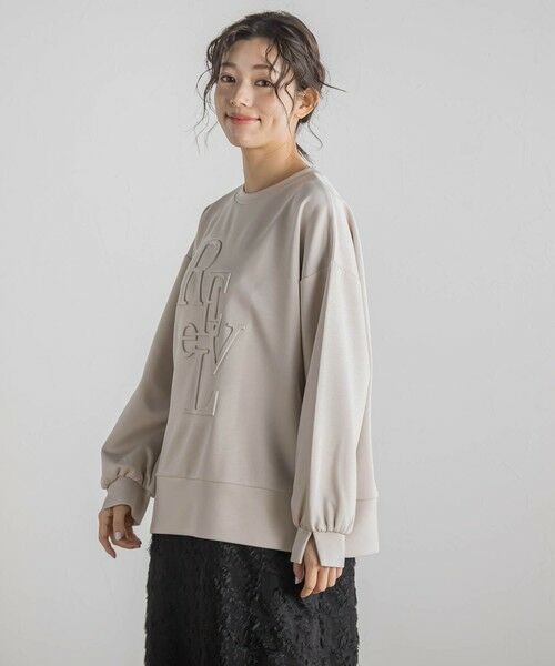 Droite lautreamont / ドロワットロートレアモン カットソー | 【WEB限定】エンボスロゴプルオーバー≪洗濯機で洗える≫ | 詳細4