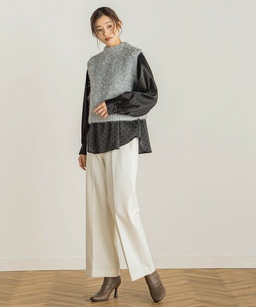 Droite lautreamont / ドロワットロートレアモン ニット・セーター | シャギーベスト≪手洗い可能≫ | 詳細11