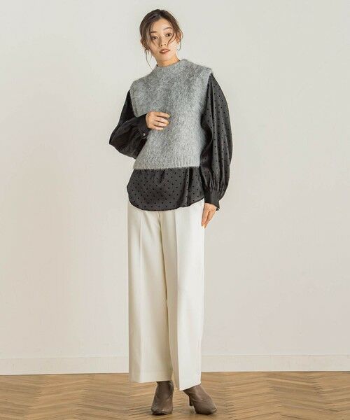 Droite lautreamont / ドロワットロートレアモン ニット・セーター | シャギーベスト≪手洗い可能≫ | 詳細13