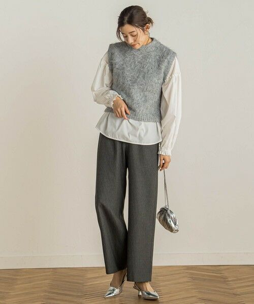 Droite lautreamont / ドロワットロートレアモン ニット・セーター | シャギーベスト≪手洗い可能≫ | 詳細15