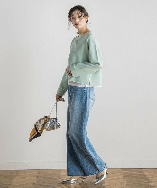 Droite lautreamont / ドロワットロートレアモン ニット・セーター | スリットネックニット≪手洗い可能≫ | 詳細2