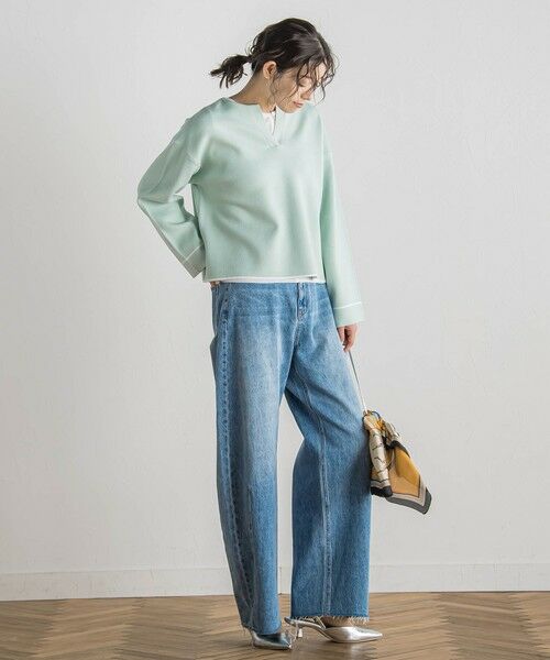 Droite lautreamont / ドロワットロートレアモン ニット・セーター | スリットネックニット≪手洗い可能≫ | 詳細4