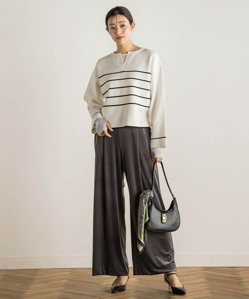 Droite lautreamont / ドロワットロートレアモン ニット・セーター | スリットネックニット≪手洗い可能≫ | 詳細13