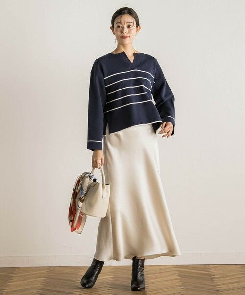 Droite lautreamont / ドロワットロートレアモン ニット・セーター | スリットネックニット≪手洗い可能≫ | 詳細22