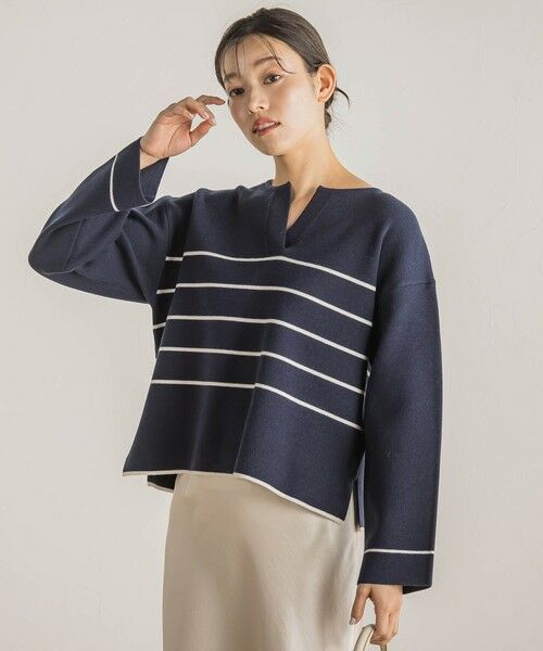 Droite lautreamont / ドロワットロートレアモン ニット・セーター | スリットネックニット≪手洗い可能≫ | 詳細25