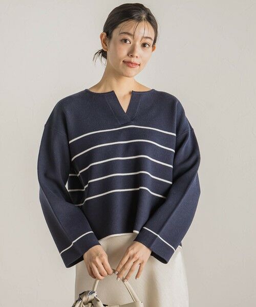 Droite lautreamont / ドロワットロートレアモン ニット・セーター | スリットネックニット≪手洗い可能≫ | 詳細26