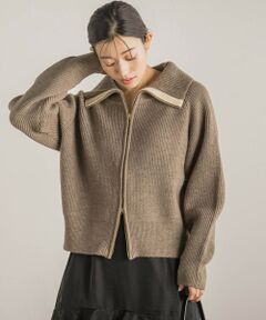 Droite lautreamont / ドロワットロートレアモン カーディガン・ボレロ | 【WEB限定】ビックカラーカーデ≪手洗い可能≫