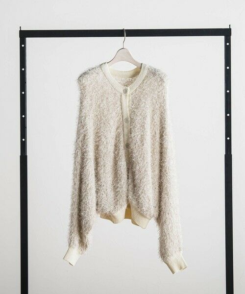 Droite lautreamont/ドロワットロートレアモン 【WEB限定】2WAYドルマンフリンジカーデ≪手洗い可能≫ オフホワイト M Droite lautreamont/ドロワットロートレアモン 【WEB限定】2WAYドルマンフリンジカーデ≪手洗い可能≫ オフホワイト M