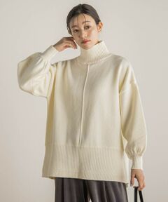 【WEB限定】バックスリットニット≪手洗い可能≫