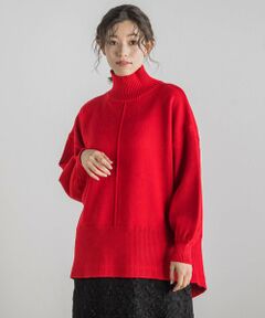 【WEB限定】バックスリットニット≪手洗い可能≫