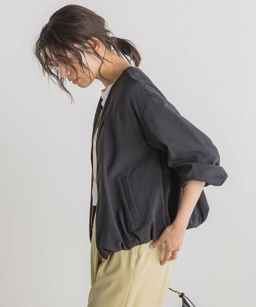 Droite lautreamont / ドロワットロートレアモン テーラードジャケット | 【WEB限定】タンブラーオックスZIPブルゾン≪手洗い可能≫ | 詳細2