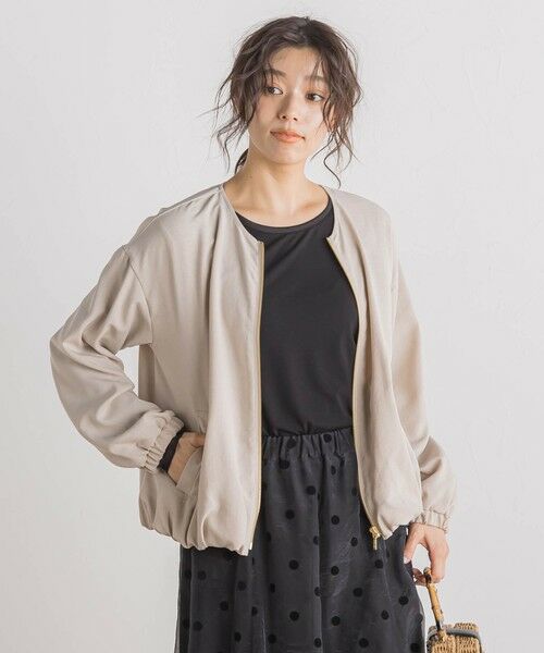 Droite lautreamont / ドロワットロートレアモン テーラードジャケット | 【WEB限定】タンブラーオックスZIPブルゾン≪手洗い可能≫ | 詳細11