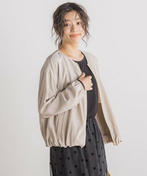 Droite lautreamont / ドロワットロートレアモン テーラードジャケット | 【WEB限定】タンブラーオックスZIPブルゾン≪手洗い可能≫ | 詳細10